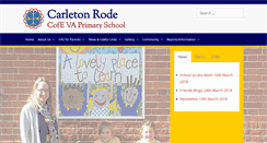 Desktop Screenshot of carletonrodeprimaryschool.com
